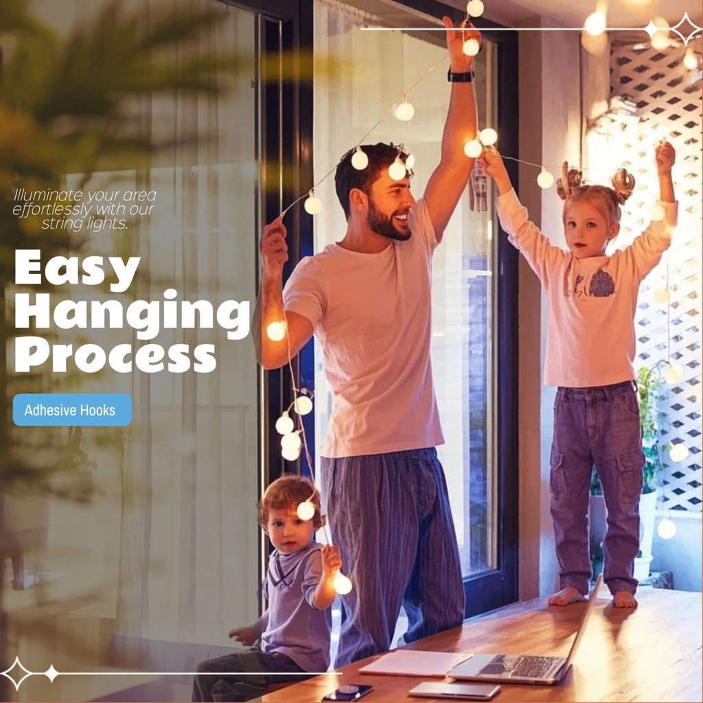 50 Pack Clear Outdoor String Light Clips with Strong Adhesive - Waterproof &amp; UV-Resistant Transparent Cable Hooks - Heavy Duty Wire Holders for Garden Festoon, Patio &amp; Christmas Fairy Lights [Energy Class A+++]