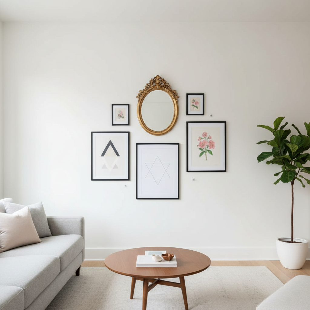 20 x Placo Picture Hooks (18 kg) – Wall Frame Mounting for Drywall – Claw Hook without Drilling – Heavy Hook Kit for Mirror, Photo and Decoration